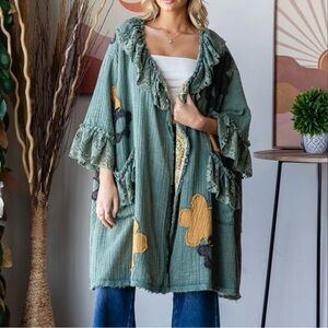 ✨ SOLD❤️❤️❤️❤️❤️NEW WITHOUT TAGS ✨ Oli & Hali Sage Green Duster (Size S)
